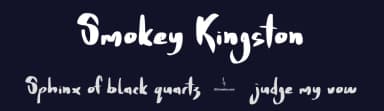 Smokey Kingston by JSH creates — Script Handwritten Font — thumbnail 2