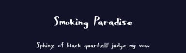 Smoking Paradise by Xerographer Fonts — Script Handwritten Font — thumbnail 2