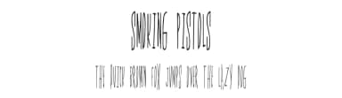 Smoking Pistols by Xerographer Fonts — Script Handwritten Font — thumbnail 1