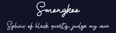 Smongkoo by Almaz Studio — Script Handwritten Font — thumbnail 2