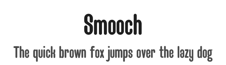 Smooch by Typefactoryco — Sans Serif Font