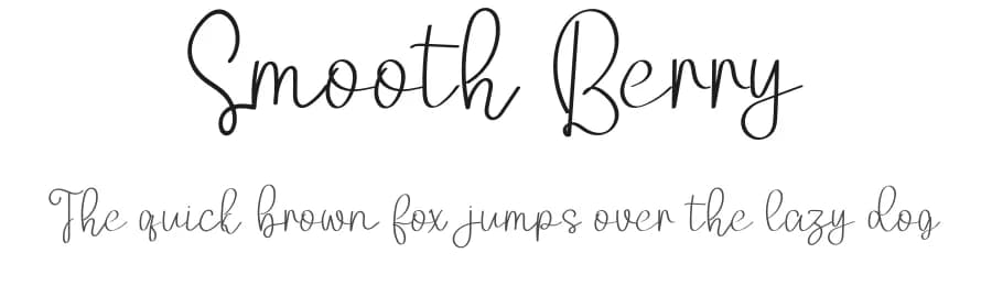 Smooth Berry by Inermedia Studio — Script Handwritten Font