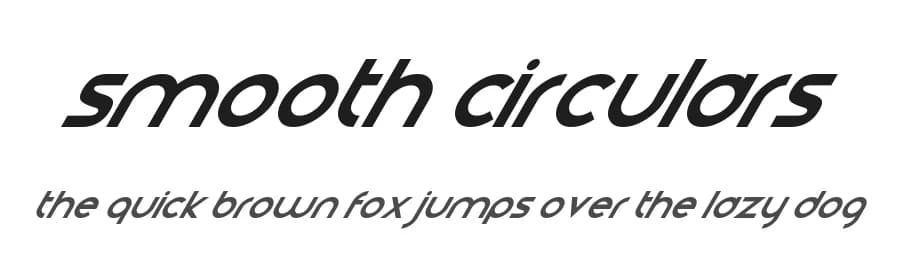 Smooth Circulars by Hawtpixel — Sans Serif Font