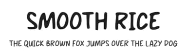 Smooth Rice by MJType — Script Handwritten Font — thumbnail 1