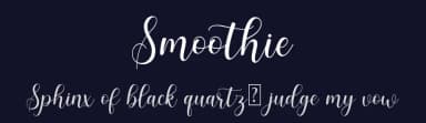 Smoothie by Manjali Studio — Script Handwritten Font — thumbnail 2