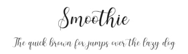 Smoothie by Manjali Studio — Script Handwritten Font — thumbnail 1