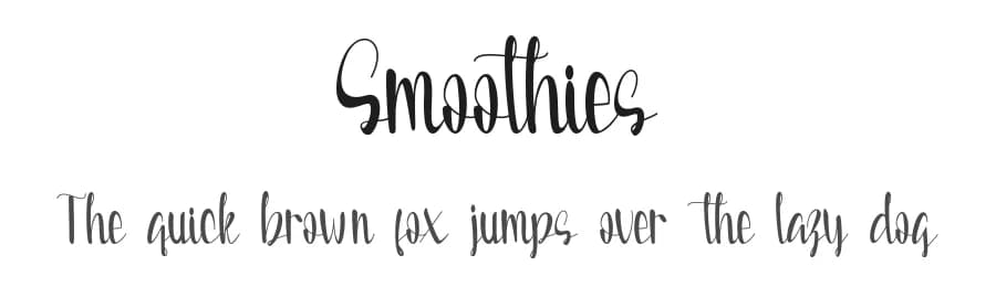 Smoothies by Fillo Graphic — Script Handwritten Font