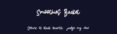 Smoothies Bucket by Eifetstype — Script Handwritten Font — thumbnail 2