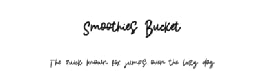 Smoothies Bucket by Eifetstype — Script Handwritten Font — thumbnail 1
