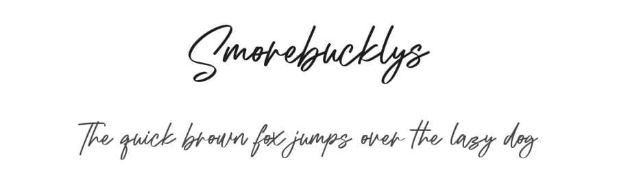 Smorebucklys by Maulana Creative — Script Handwritten Font