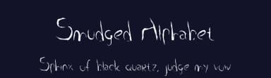 Smudged Alphabet by Tom Raaijmakers — Script Handwritten Font — thumbnail 2