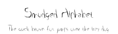 Smudged Alphabet by Tom Raaijmakers — Script Handwritten Font — thumbnail 1