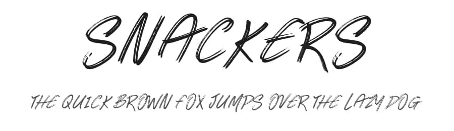 Snackers by JSH creates — Script Handwritten Font