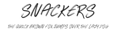 Snackers by JSH creates — Script Handwritten Font — thumbnail 1