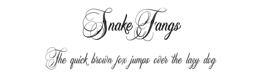 SnakeFangs by Vunira Design — Script Handwritten Font