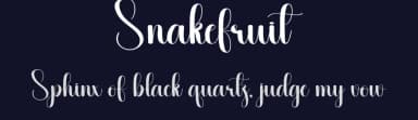 Snakefruit by Scratchones — Script Handwritten Font — thumbnail 2