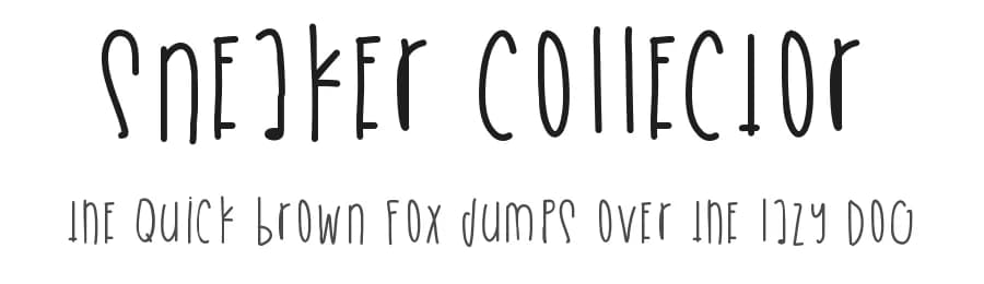 Sneaker Collector by Des Gomez — Script Handwritten Font