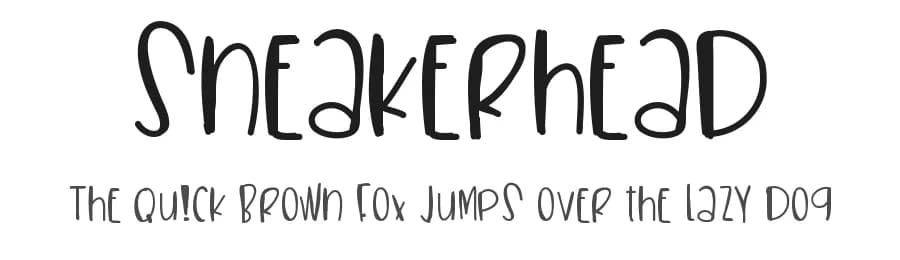 Sneakerhead by Des Gomez — Script Handwritten Font