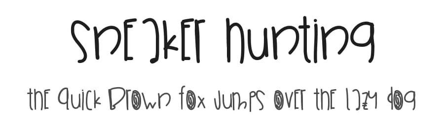 Sneaker Hunting by Des Gomez — Script Handwritten Font