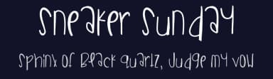 Sneaker Sunday by Des Gomez — Script Handwritten Font — thumbnail 2