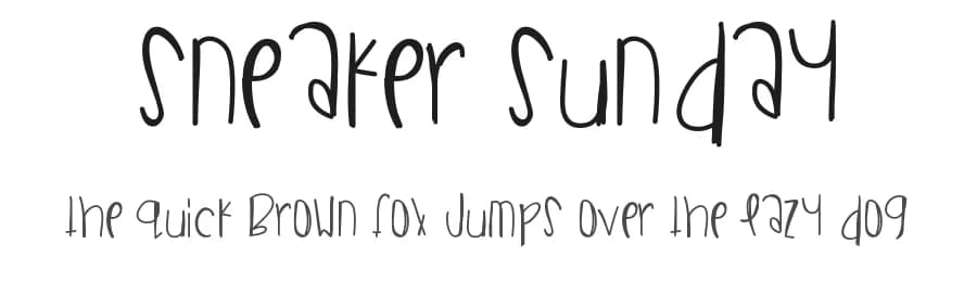 Sneaker Sunday by Des Gomez — Script Handwritten Font