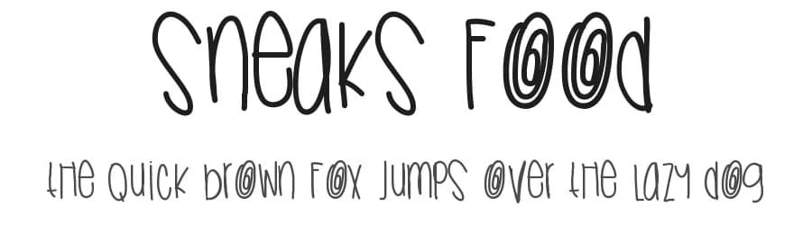 Sneaks food by Des Gomez — Script Handwritten Font