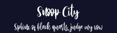Snoop City by Supersemar Letter — Script Handwritten Font — thumbnail 2