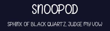 Snoopod by Ahmad Kartiwa — Script Handwritten Font — thumbnail 2