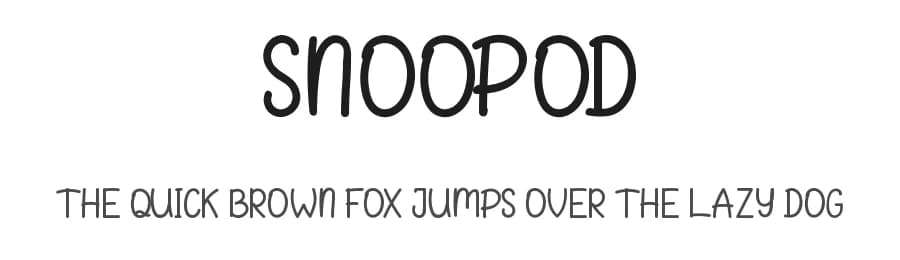Snoopod by Ahmad Kartiwa — Script Handwritten Font