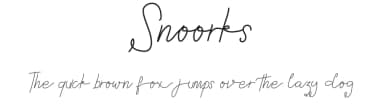 Snoorks by Edric Studio — Script Handwritten Font — thumbnail 1