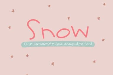Snow Font by Carolina Mejia — Script Handwritten Font — thumbnail 1
