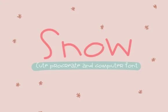 Snow Font by Carolina Mejia — Script Handwritten Font