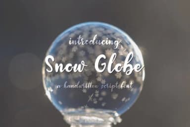 Snow Globe Font by Jennifer Creations — Script Handwritten Font — thumbnail 1