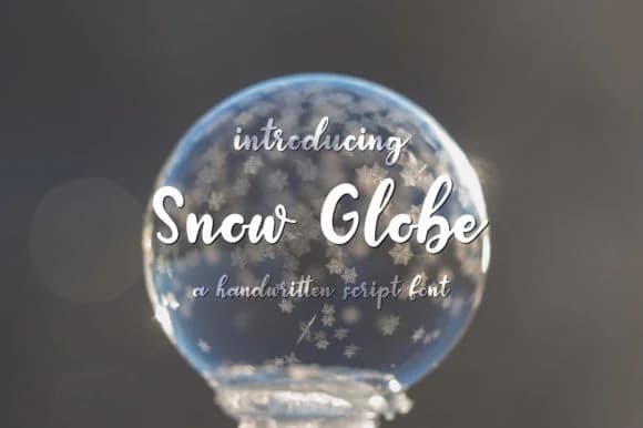 Snow Globe Font by Jennifer Creations — Script Handwritten Font
