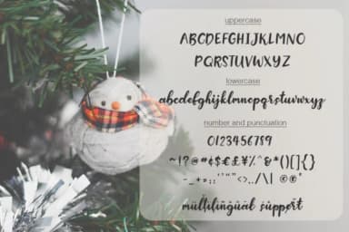 Snow Globe Font by Jennifer Creations — Script Handwritten Font — thumbnail 4