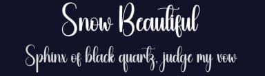 Snow Beautiful by Scratchones — Script Handwritten Font — thumbnail 2