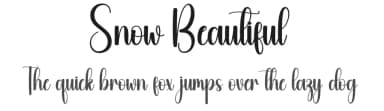 Snow Beautiful by Scratchones — Script Handwritten Font — thumbnail 1