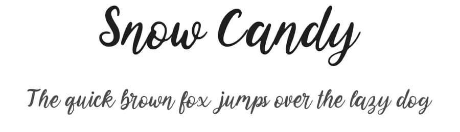 Snow Candy by Forberas Club — Script Handwritten Font