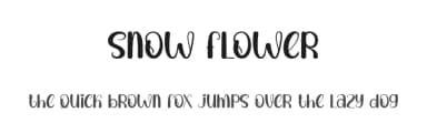 Snow Flower by Andi Moz — Script Handwritten Font — thumbnail 1