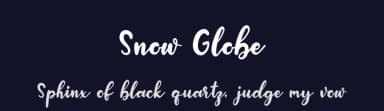 Snow Globe by Jennifer Creations — Script Handwritten Font — thumbnail 2