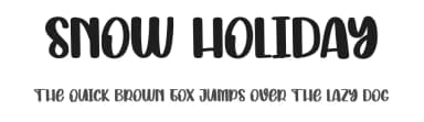Snow Holiday by Scratchones — Script Handwritten Font — thumbnail 1