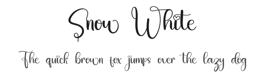 Snow White by FreshtypeINK — Script Handwritten Font