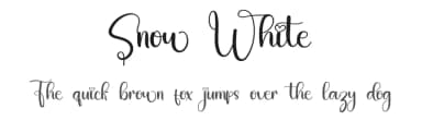 Snow White by FreshtypeINK — Script Handwritten Font — thumbnail 1