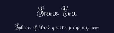 Snow You by RB Fonts — Script Handwritten Font — thumbnail 2