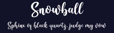 Snowball by Graphix Line Studio — Script Handwritten Font — thumbnail 2