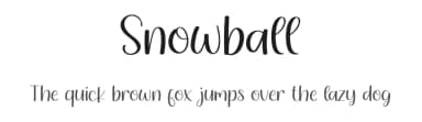 Snowball by Erik Studio — Script Handwritten Font — thumbnail 1