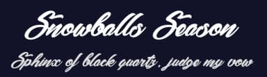 Snowballs Season by dcoxy - Greg Medina — Script Handwritten Font — thumbnail 2
