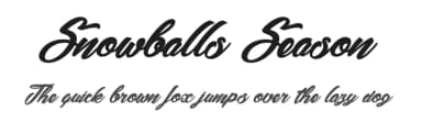 Snowballs Season by dcoxy - Greg Medina — Script Handwritten Font — thumbnail 1