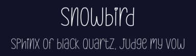 Snowbird by Graphix Line Studio — Script Handwritten Font — thumbnail 2