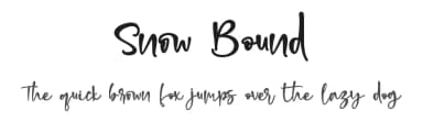 Snow Bound by Letterara — Script Handwritten Font — thumbnail 1